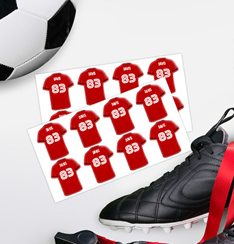 Soccer Jersey Labels